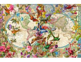 Puzzle Ravensburger Mapa Mundial de Flora y Fauna de 3000 Pieza