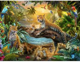 Puzzle Ravensburger Leopardos en la Selva de 1500 Piezas