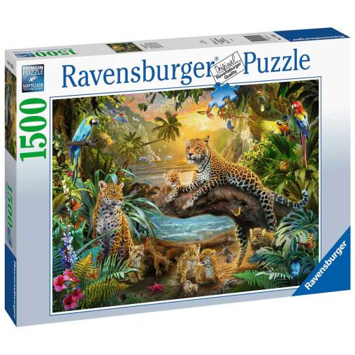 Puzzle Ravensburger Leopardos en la Selva de 1500 Piezas