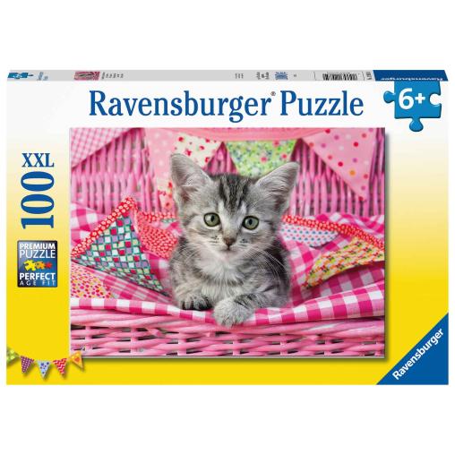 Puzzle Ravensburger Lindo Gatito XXL de 100 Piezas