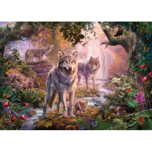 Puzzle Ravensburger Lobos de Verano de 1000 Piezas