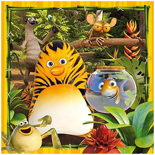 Puzzle Ravensburger Los Amigos de la Jungla 3x49 Piezas