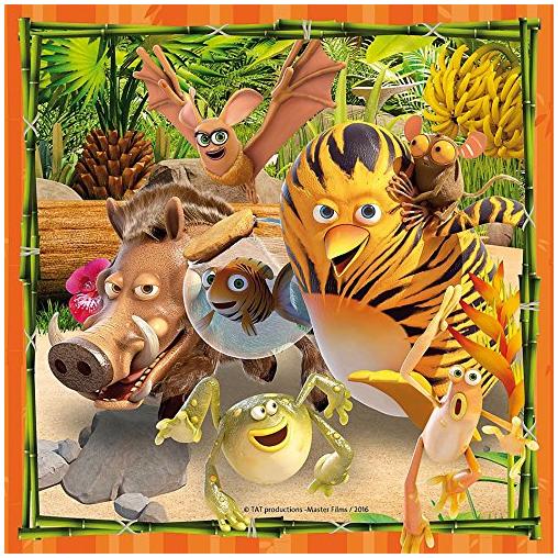 Puzzle Ravensburger Los Amigos de la Jungla 3x49 Piezas