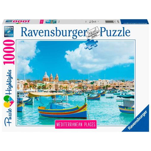 Puzzle Ravensburger Malta Mediterránea de 1000 Piezas