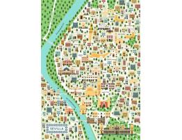 Puzzle Ravensburger Mapa de Sevilla de 1000 Pzs