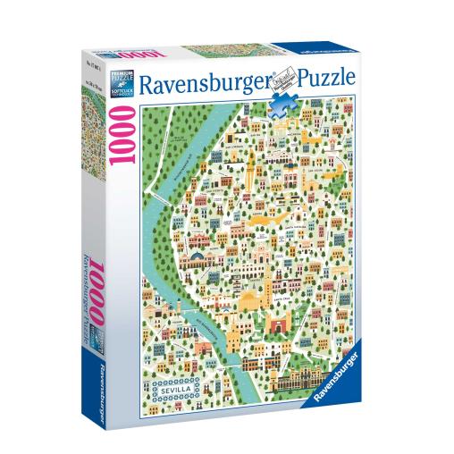 Puzzle Ravensburger Mapa de Sevilla de 1000 Pzs