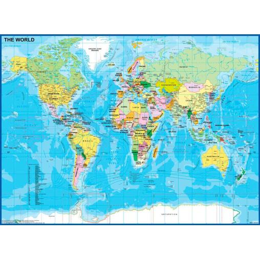 Puzzle Ravensburger Mapa del Mundo XXL de 200 Piezas