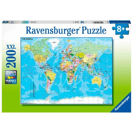 Puzzle Ravensburger Mapa del Mundo XXL de 200 Piezas