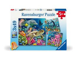 Puzzle Ravensburger Maravillas Submarinas de 3x49 Piezas