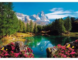 Puzzle Ravensburger Matterhorn, Lago de Montaña de 1500 Piezas