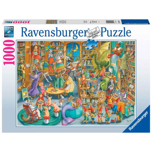 Puzzle Ravensburger Medianoche en la Biblioteca de 1000 Piezas