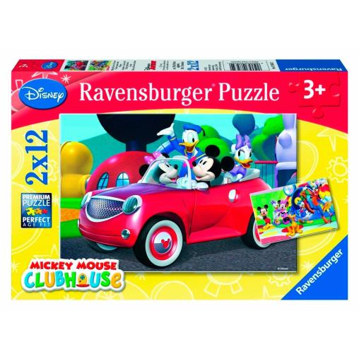 Puzzle Ravensburger Mickey y Compañía 2x12 Piezas