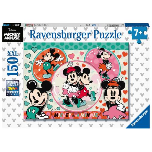 Puzzle Ravensburger Mickey y Minnie XXL de 150 Piezas