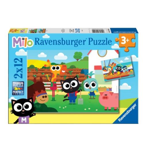 Puzzle Ravensburger Milo de 2x12 Piezas