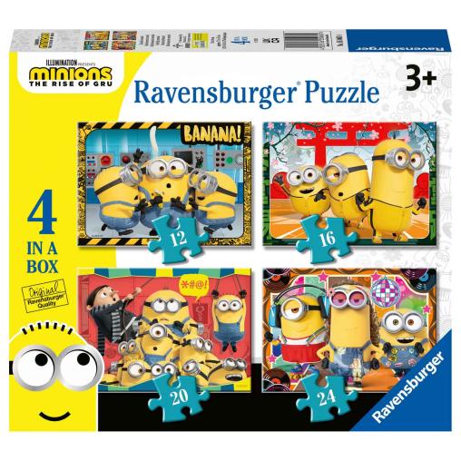 Puzzle Ravensburger Minions 2 Progresivo de 12+16+20+24 Piezas