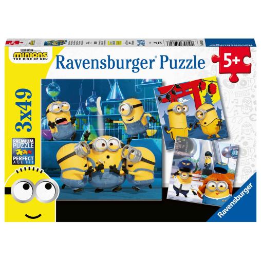 Puzzle Ravensburger Minions Divertidos de 3x49 Piezas