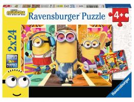 Puzzle Ravensburger Minions Secuaces de 2x24 Piezas