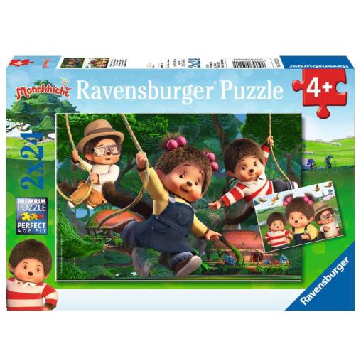 Puzzle Ravensburger Monchhichi Compañeros de Aventuras  2x24 Pz