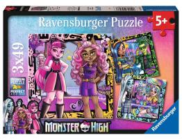 Puzzle Ravensburger Monster High de 3x49 Piezas