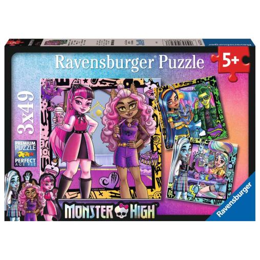 Puzzle Ravensburger Monster High de 3x49 Piezas