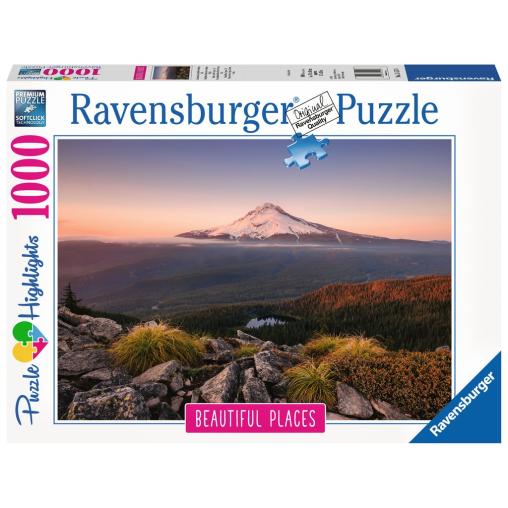 Puzzle Ravensburger Monte Hood, Oregon, EEUU de 1000 Piezas