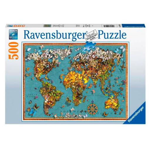 Puzzle Ravensburger Mundo de las Mariposas de 500 Piezas