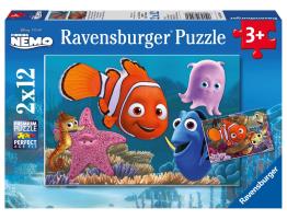 Puzzle Ravensburger Nemo, Pequeño Fugitivo de 2x12 Piezas