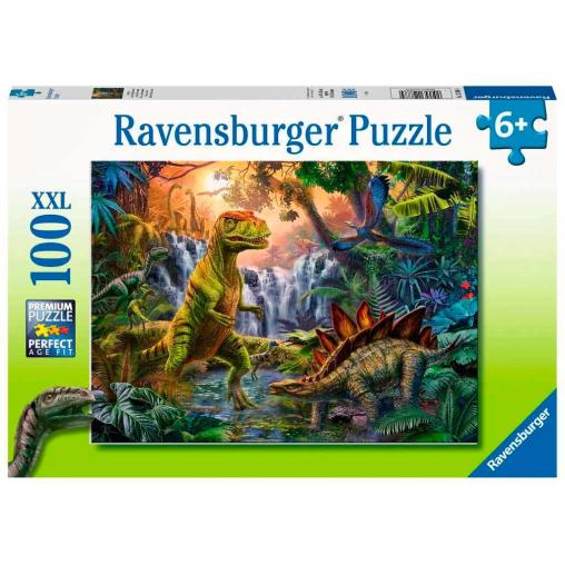 Puzzle Ravensburger Oasis de Dinosaurios XXL de 100 Piezas