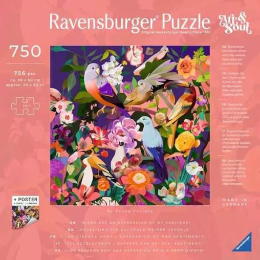 Puzzle Ravensburger Observación de Aves de 750 Piezas