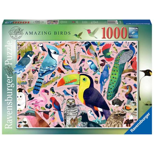 Puzzle Ravensburger Pájaros Increíbles de 1000 Piezas