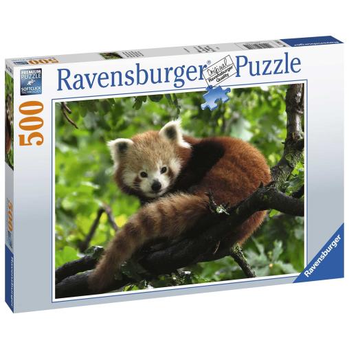 Puzzle Ravensburger Panda Rojo de 500 Piezas