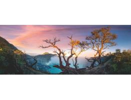 Puzzle Ravensburger Panorama Lago del Monte Ijen, Java de 1000