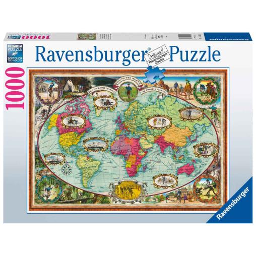 Puzzle Ravensburger Paseo en Bici por la Historia de 1000 Pieza