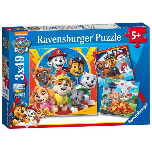 Puzzle Ravensburger Patrulla Canina de 3x49 Piezas