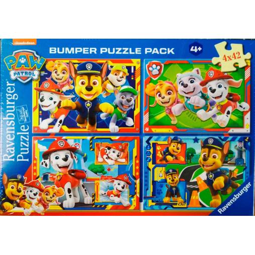 Puzzle Ravensburger Patrulla Canina de 4x42 Pzs