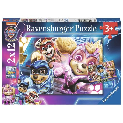 Puzzle Ravensburger Patrulla Canina Mighty Movie de 2x12 Piezas