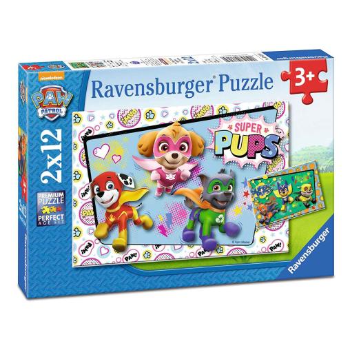 Puzzle Ravensburger Patrulla Canina Super Pups 2x12 Pzs