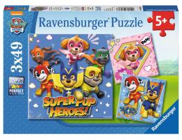 Puzzle Ravensburger Patrulla Canina SuperPup Heroes 3x49 Pzs