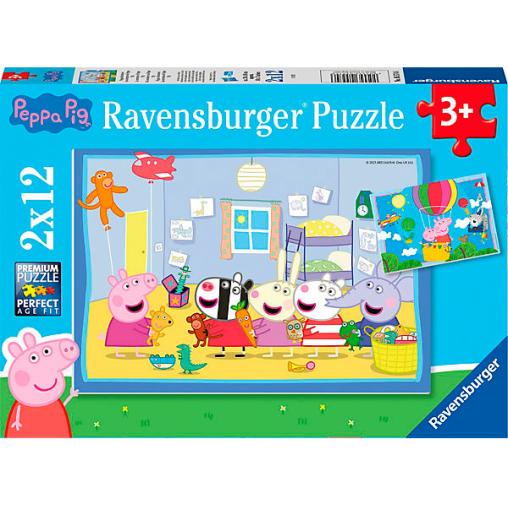 Puzzle Ravensburger Peppa Pig Aventuras de 2x12 Piezas