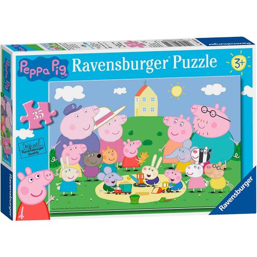 Puzzle Ravensburger Peppa Pig Familia y Amigos de 35 Pzs