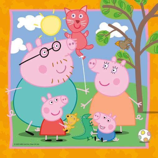 Puzzle Ravensburger Peppa Pig Familia y Amigos de 3x49 Pzs