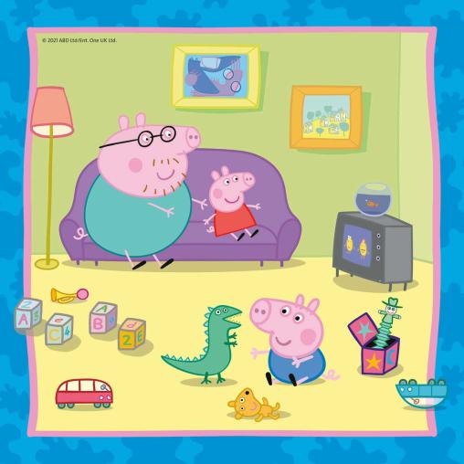 Puzzle Ravensburger Peppa Pig Familia y Amigos de 3x49 Pzs