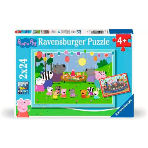 Puzzle Ravensburger Peppa Pig La Fiesta 2x24 Piezas