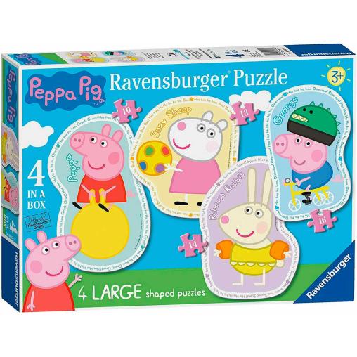 Puzzle Ravensburger Peppa Pig Progresivo de 10+12+14+16 Pzs