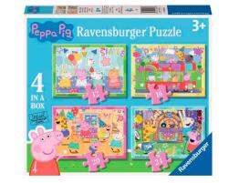 Puzzle Ravensburger Peppa Pig Progresivo de 12+16+20+24 Pzs