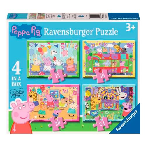 Puzzle Ravensburger Peppa Pig Progresivo de 12+16+20+24 Pzs