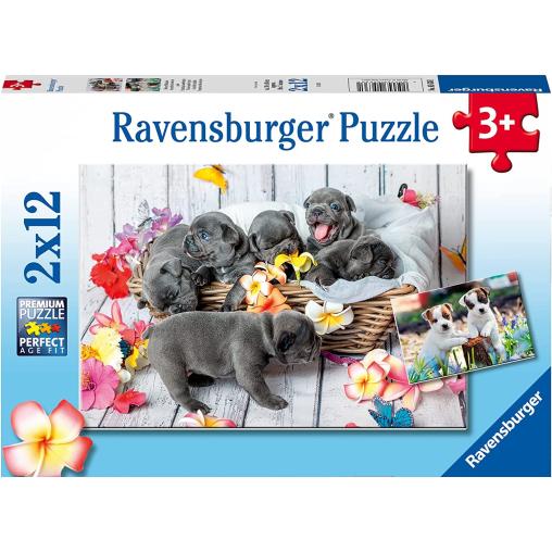 Puzzle Ravensburger Pequeñas Bolas de Pelo de 2x12 Piezas