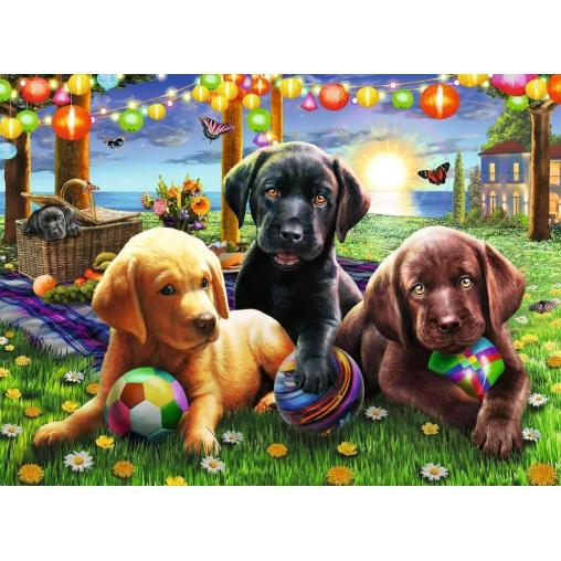 Puzzle Ravensburger Picnic Canino XXL de 100 Piezas