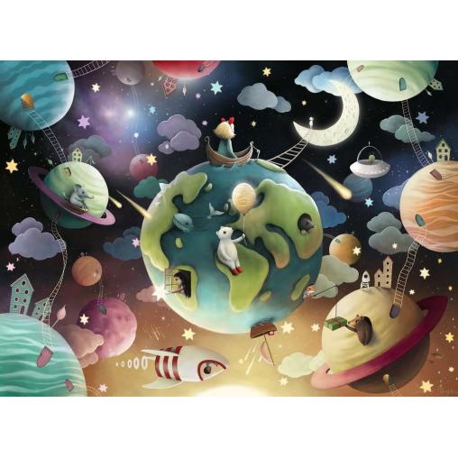 Puzzle Ravensburger Planetas Fantásticos XXL de 100 Piezas