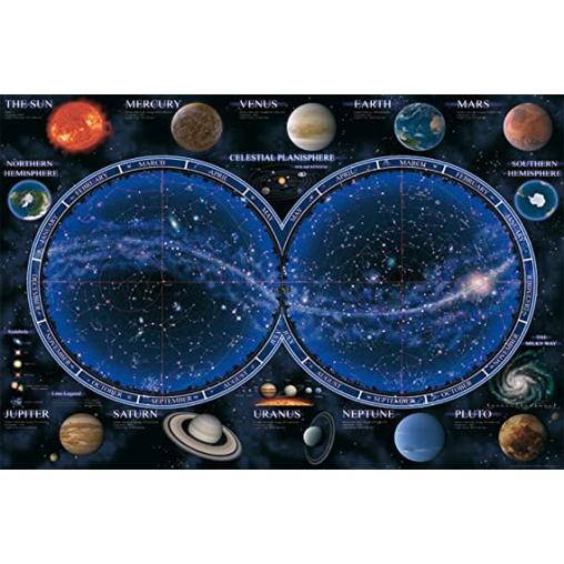 Puzzle Ravensburger Mapa Planisferio Celeste de 1500 Piezas